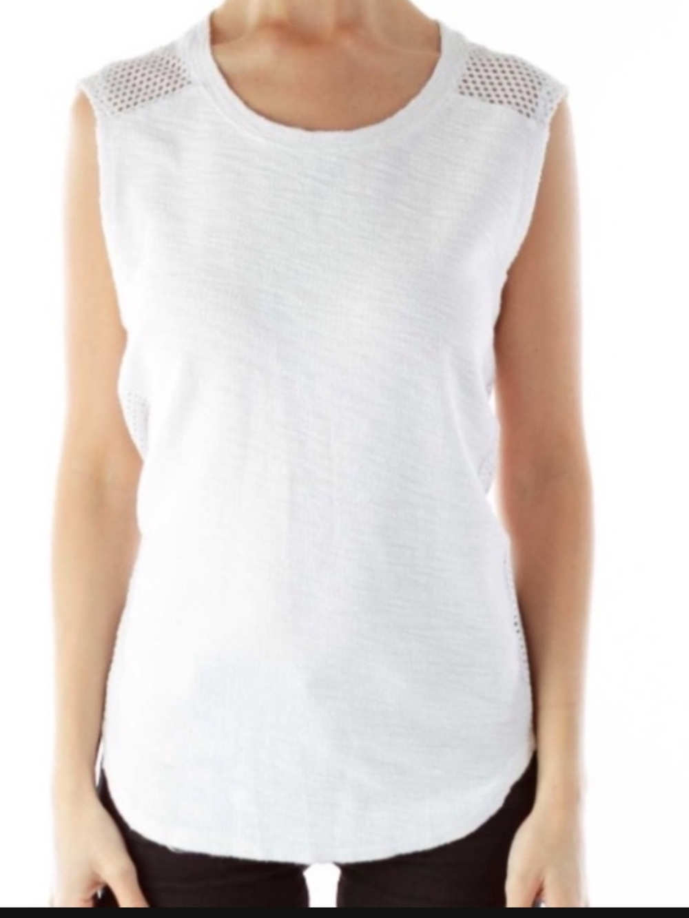 Michael Stars Mesh Perforated Muscle Tank
